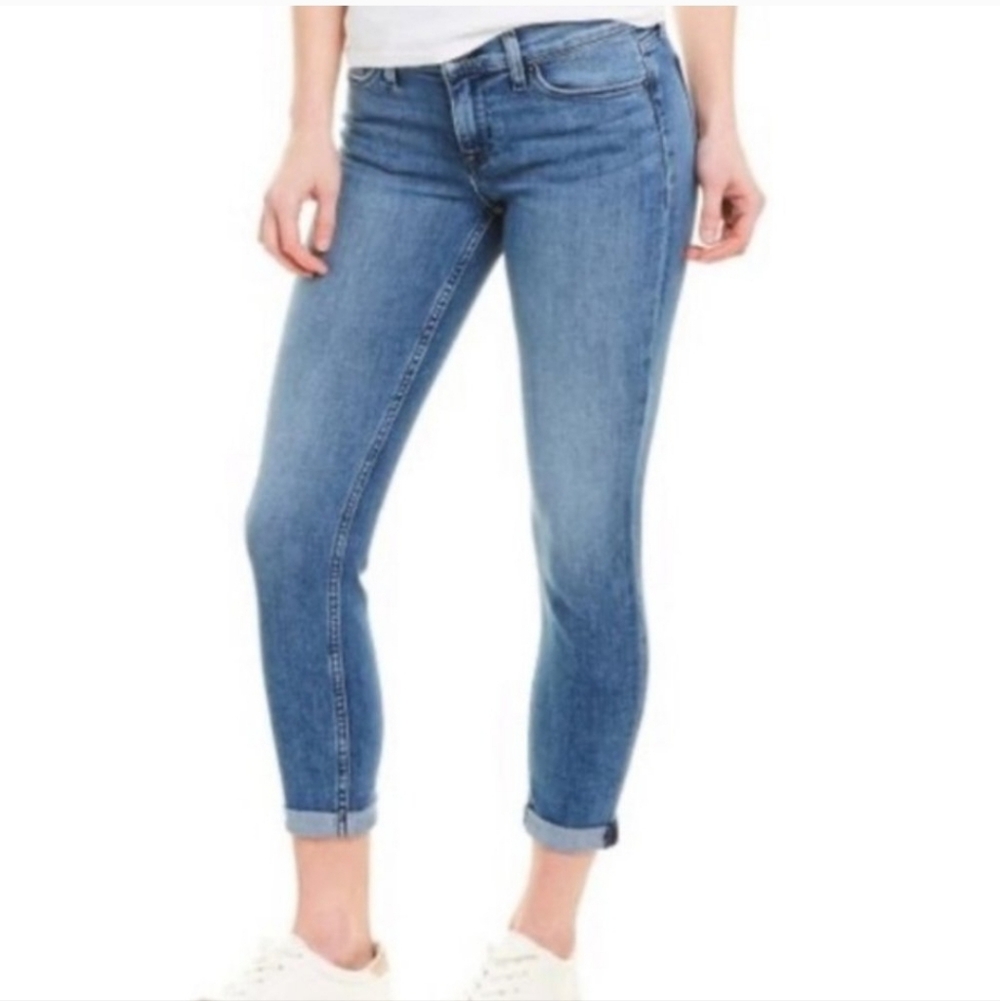 Hudson Harkin Super Cropped Jeans Rolled Cuff